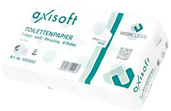 Axisoft Basic Toilettenpapier 2-lagig, 64 Rollen